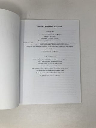 Minor ii V Mastery for Jazz Guitar: The Definitive Study Guide to Bebop Guitar Soloing (Fundamental Changes in Jazz Guitar)