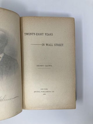 Twenty-Eight Years in Wall Street