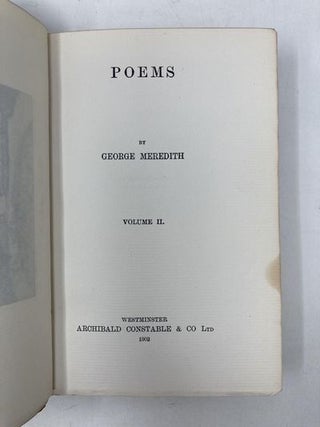 Poems of George Meredith (2 Volumes)
