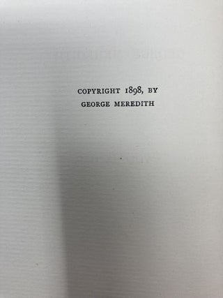 Poems of George Meredith (2 Volumes)