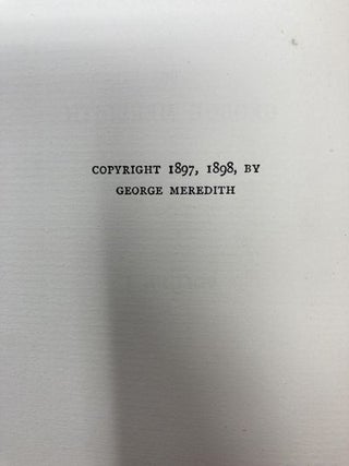 Poems of George Meredith (2 Volumes)