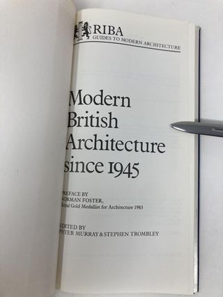 Modern British Architecture Since 1945