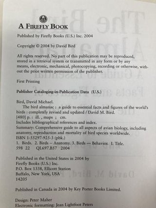Bird Almanac: A Guide to Essential Facts and Figures of the World's Birds