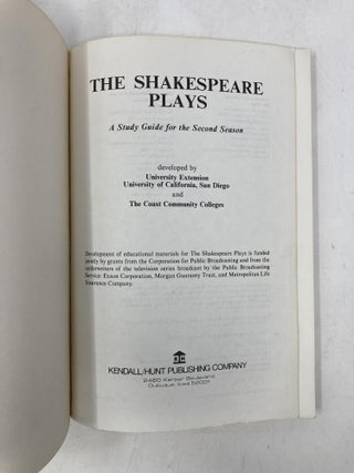 The Shakespeare Plays: A Study Guide for the Second Season