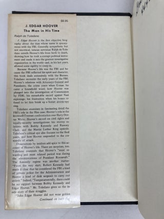 J. Edgar Hoover: The Man in His Time