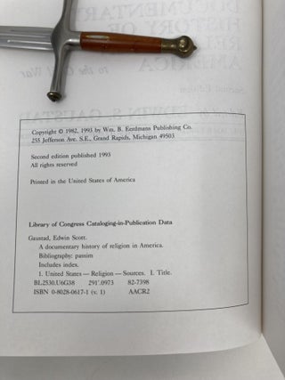 Documentary History of Religion in America