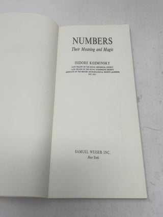 Numbers Their Meaning and Magic