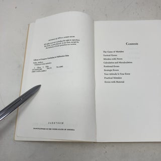Catalog of Chess Mistakes