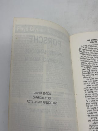 Porsche: Owners Handbook and Service Manual