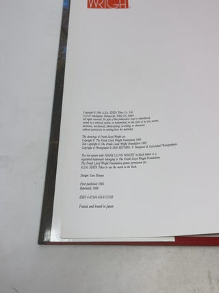 Frank Lloyd Wright Monograph 1924-1936 Volume Five