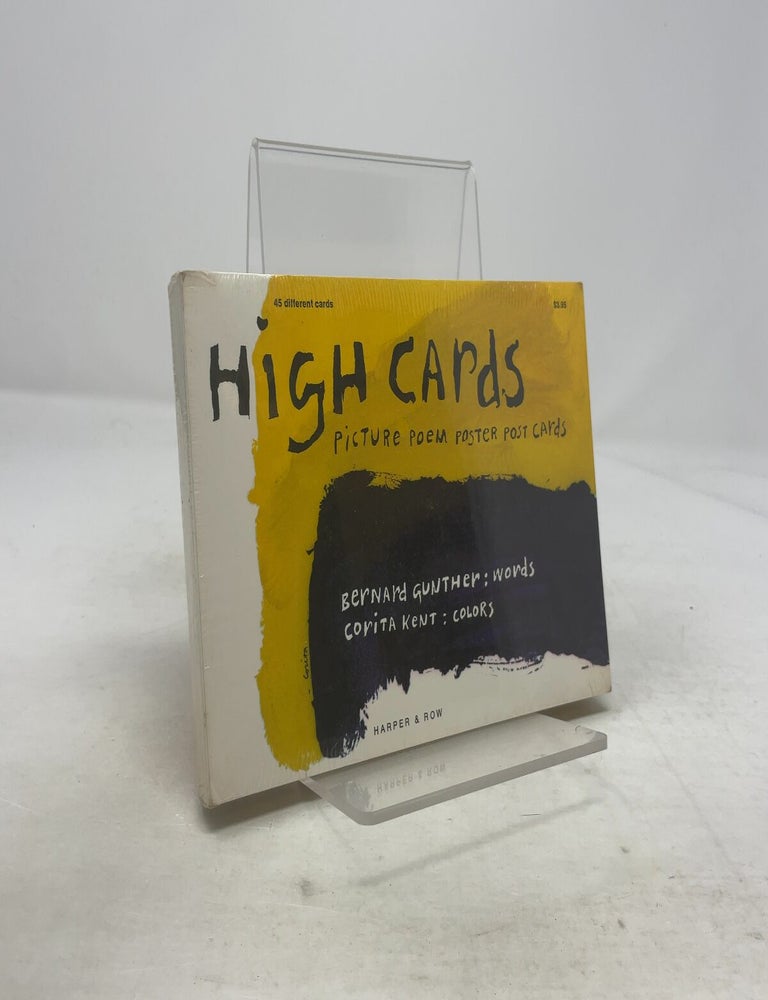 Item #352659 High Cards: Picture Poem Poster Post Cards. Bernard Gunther.