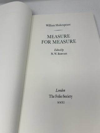Measure For Measure (The Folio Society Letterpress Shakespeare)