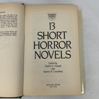 13 Short Horror Novels