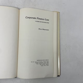 Corporate Finance Law: A Guide for the Executive