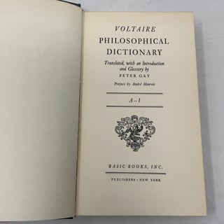 Philosophical Dictionary (Volumes A-I and J-Z)