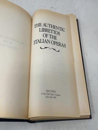 Liberattos of the Italian Operas Vol III