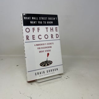Item #443946 Off the Record. Craig Gordon