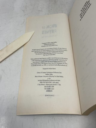 Book of Rhymes: The Poetics of Hip Hop