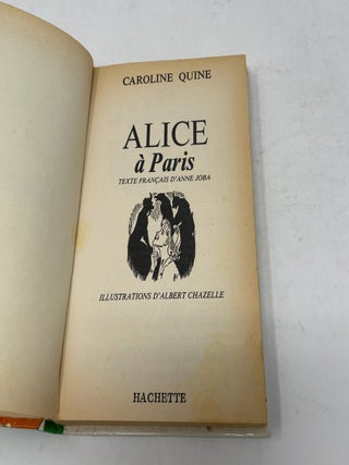 Alice &agrave; Paris : Collection : Biblioth&egrave;que verte cartonn&eacute;e & illustr&eacute;e