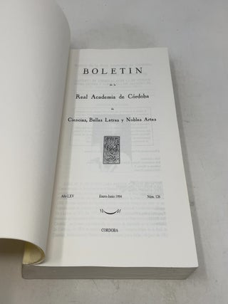 Bolet&iacute;n de la Real Academia de C&oacute;rdoba de Ciencias, Bellas Letras y Nobles Artes