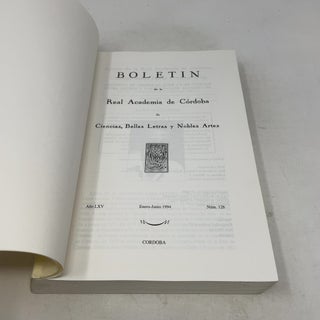 Boletín de la Real Academia de Córdoba de Ciencias, Bellas Letras y Nobles Artes