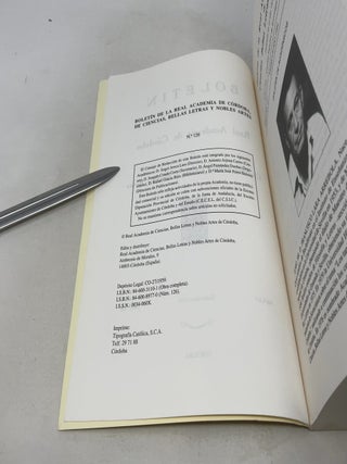 Bolet&iacute;n de la Real Academia de C&oacute;rdoba de Ciencias, Bellas Letras y Nobles Artes