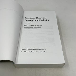 Carnivore Behavior, Ecology, and Evolution