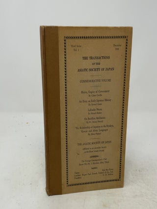 Item #515128 The Asiatic Society of Japan