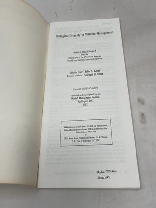 Biological Diversity in Wildlife Management