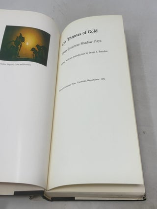 On Thrones of Gold: Three Japanese Shadow Plays