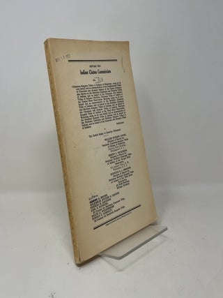 Before the Indian Claims Commission
