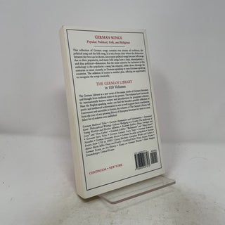 German Songs: Popular, Political, Folk, and Religious (German Library)