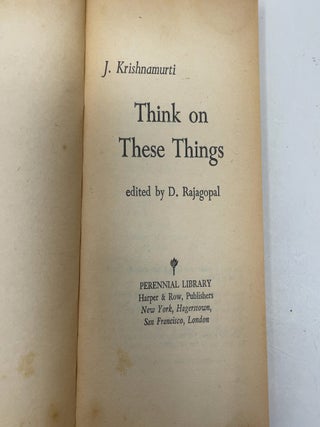 Think on These Things