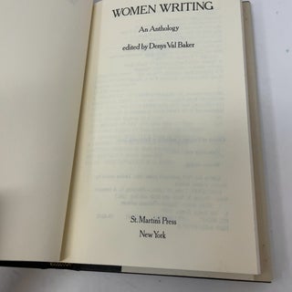 Women Writing. An Anthology - 1st Edition/1st Printing