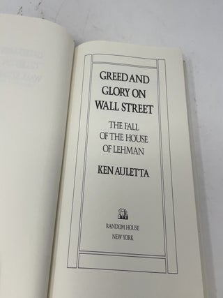 Greed and Glory on Wall Street: The Fall of the House of Lehman