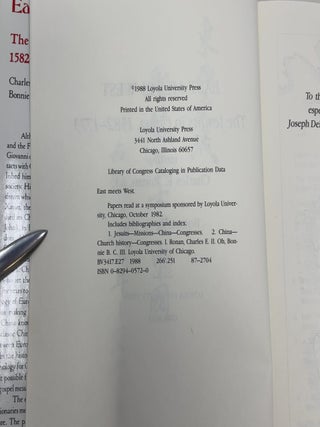 East Meets West: The Jesuits in China, 1582-1773