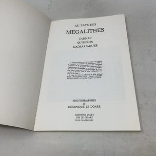 Au Pays des Megalithes