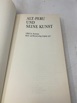 Alt-Peru und seine Kunst