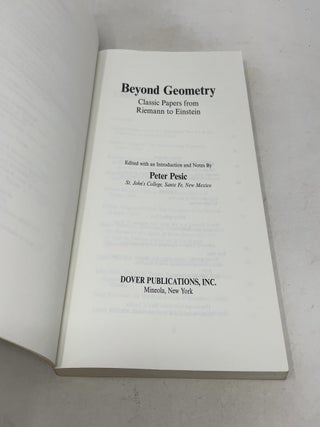 Beyond Geometry: Classic Papers from Riemann to Einstein (Dover Books on Mathematics)