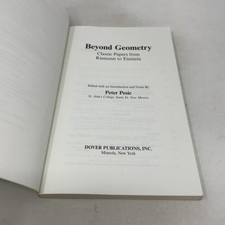 Beyond Geometry: Classic Papers from Riemann to Einstein (Dover Books on Mathematics)