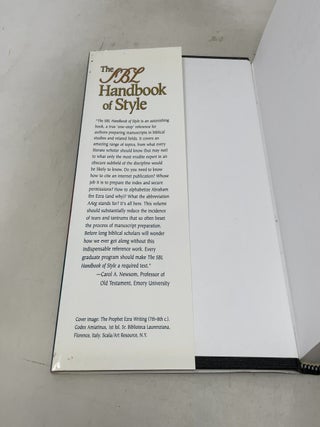 The SBL Handbook of Style: For Ancient Near Eastern, Biblical & Early Christian Studies