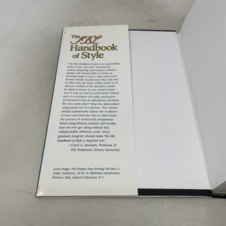 The SBL Handbook of Style: For Ancient Near Eastern, Biblical & Early Christian Studies