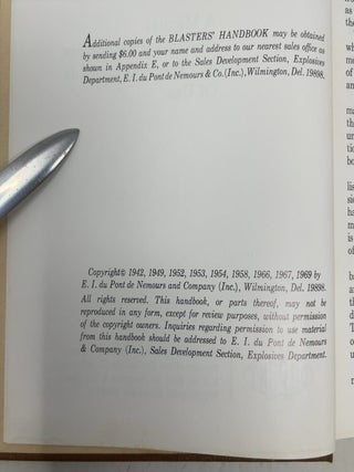 BLASTERS' HANDBOOK