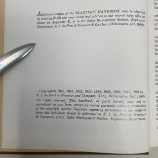 BLASTERS' HANDBOOK