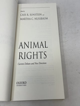 Animal Rights: Current Debates and New Directions