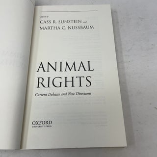 Animal Rights: Current Debates and New Directions
