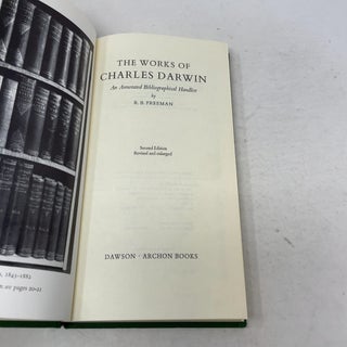 The Works of Charles Darwin: An Annotated Bibliographical Handlist