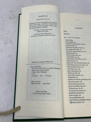 The Works of Charles Darwin: An Annotated Bibliographical Handlist