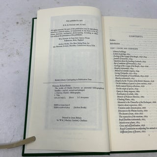 The Works of Charles Darwin: An Annotated Bibliographical Handlist
