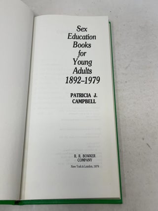 Sex Education Books for Young Adults, 1892-1979